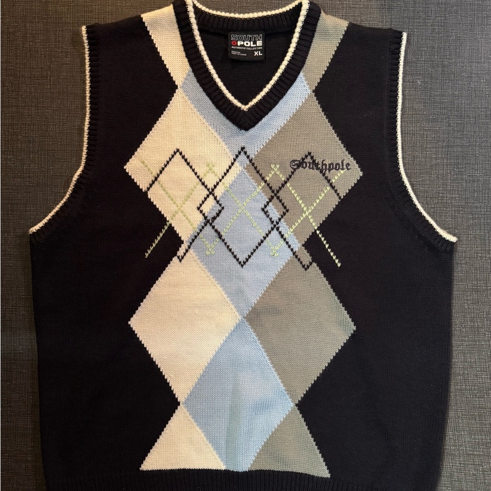 South Pole vintage sweater vest